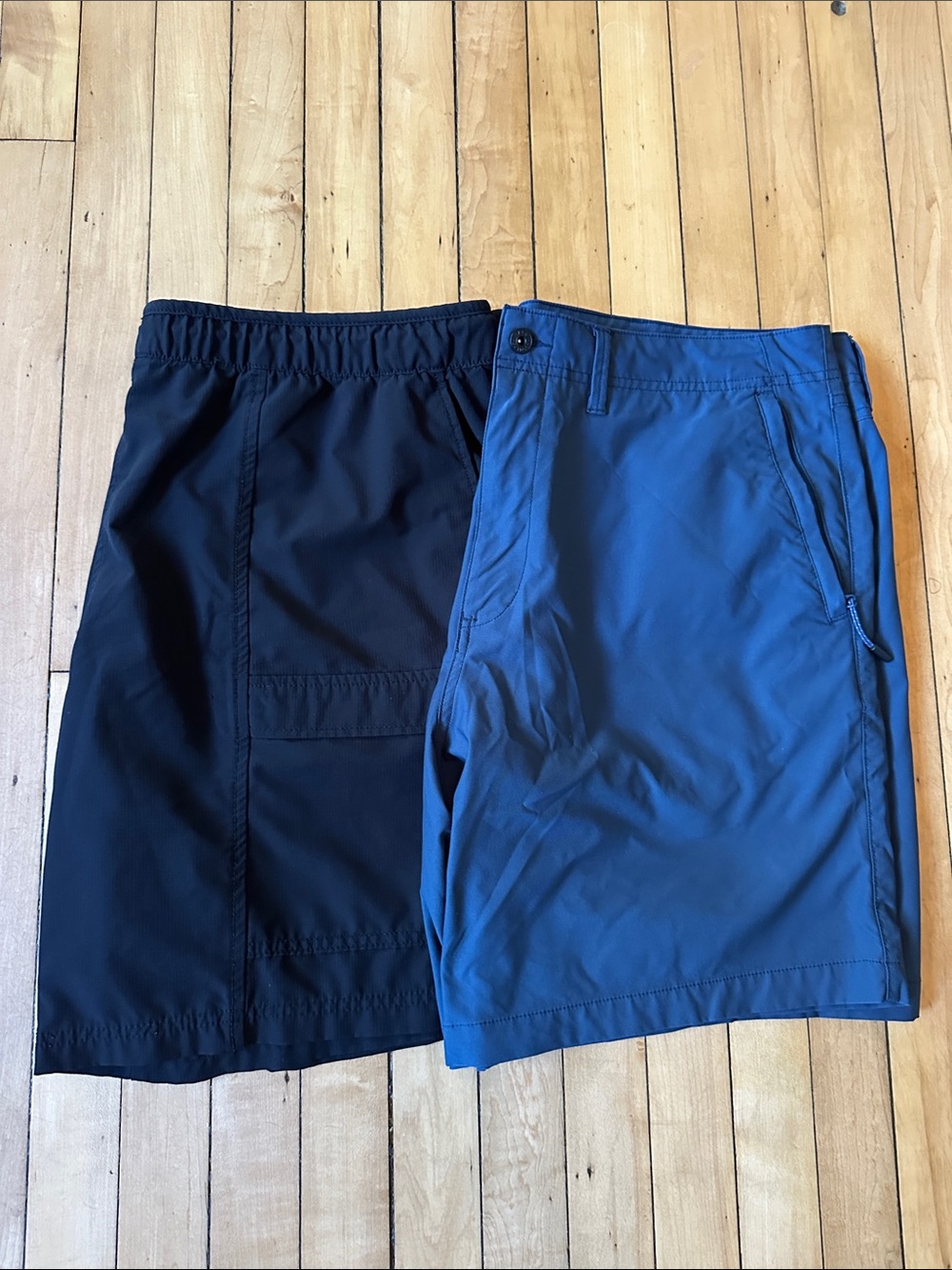 Men's Bass Outdoors Blue and Black Performance Shorts